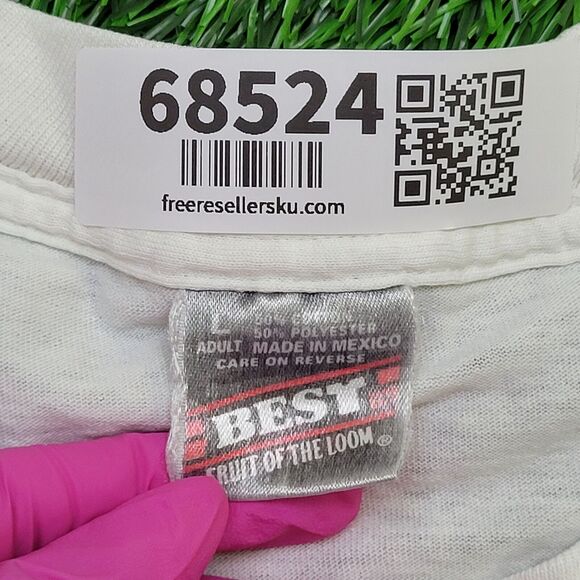 Vintage Braces Shirt Womens Large 21x25 White USA - Picture 8 of 14